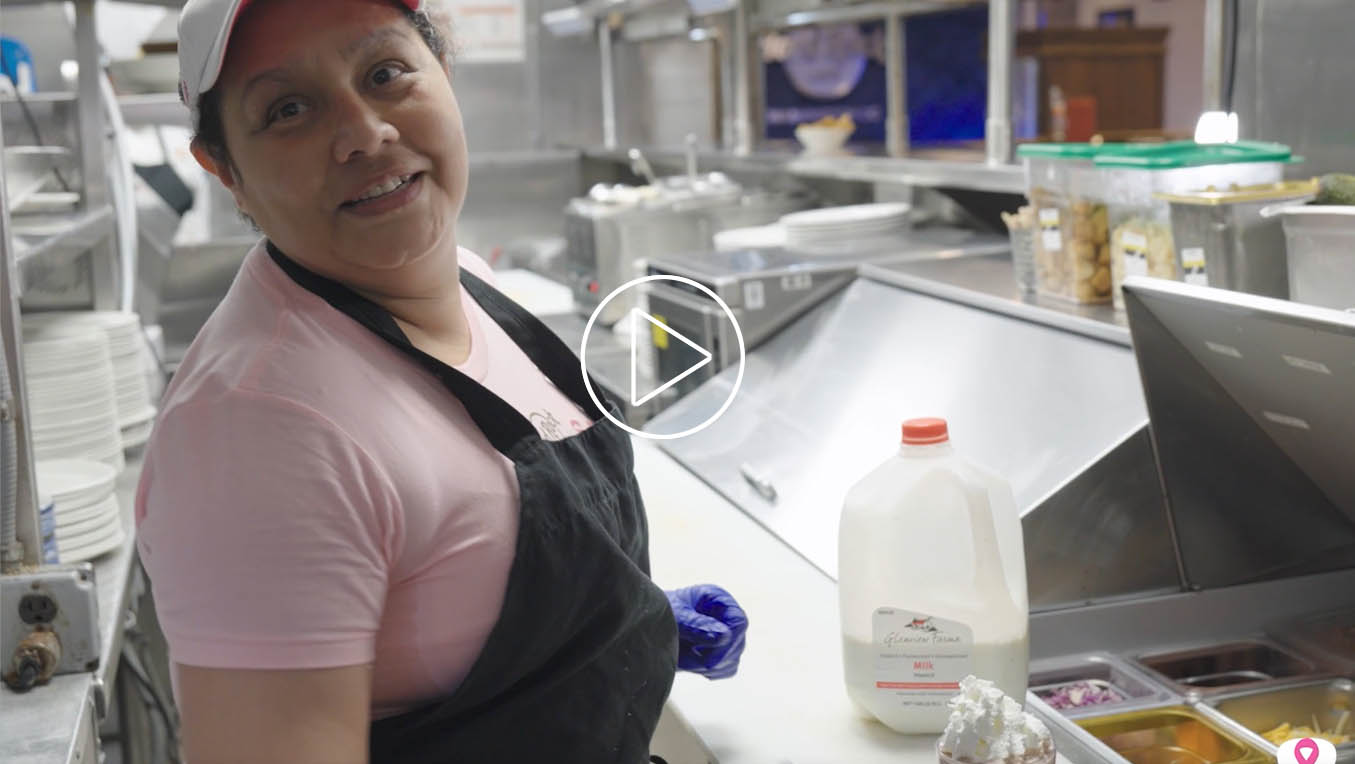 Hard Rock Employee Hilda smiling at work