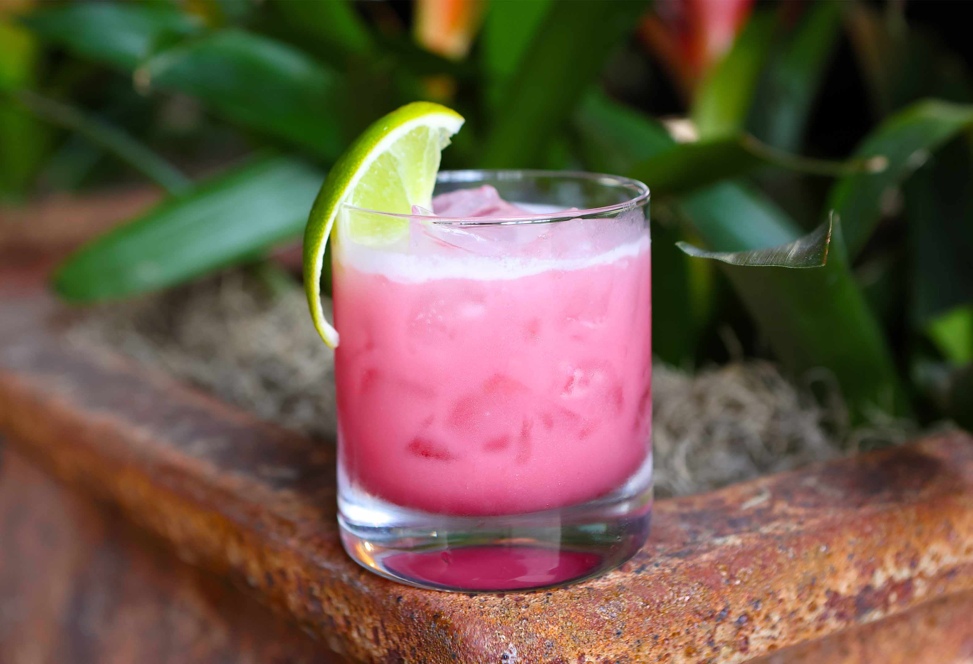 Hibiscus Coconut Margarita at Sunset Grill