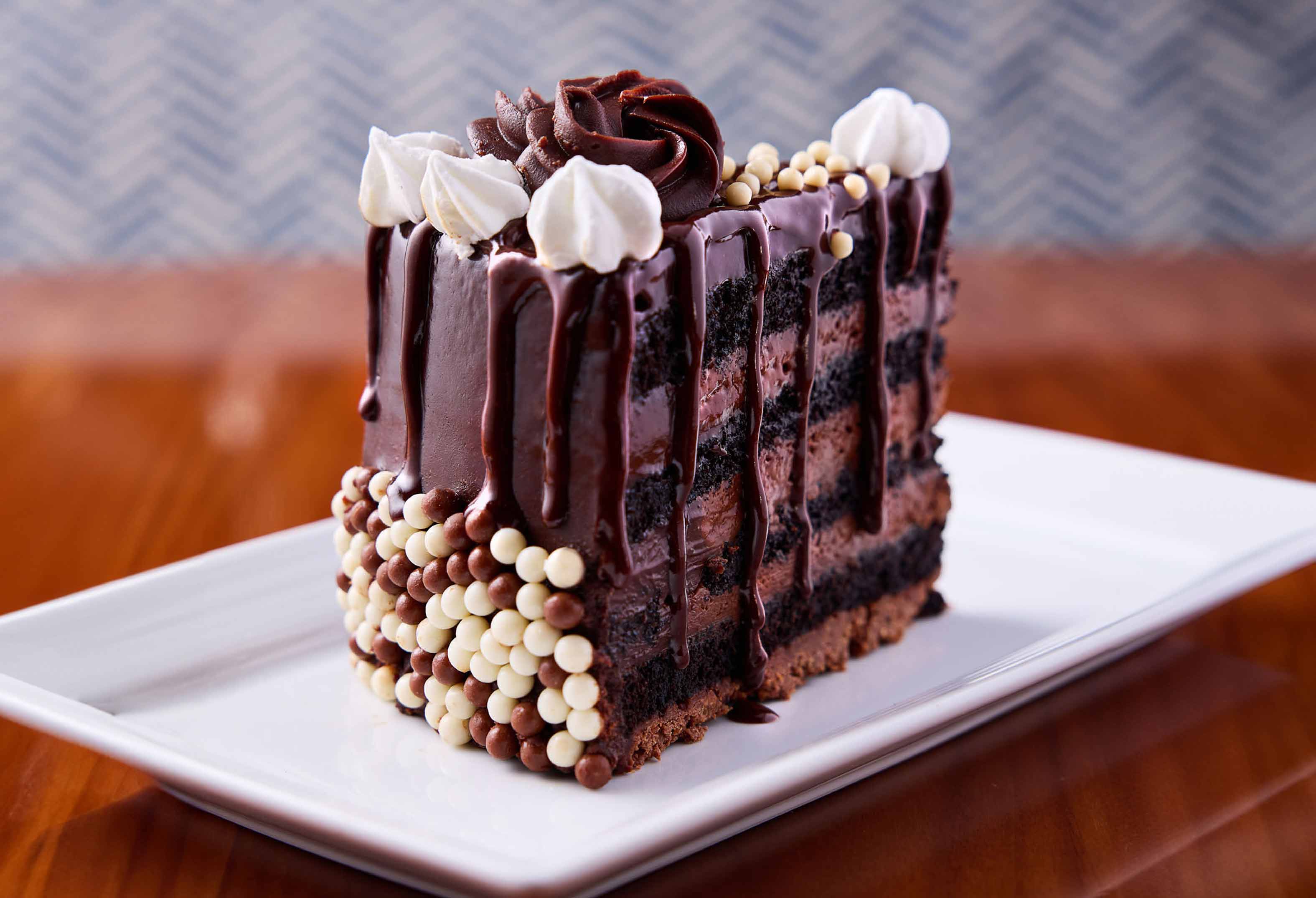 chocolate cake at Rise Kitchen & Deli