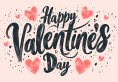 Happy Valentine's Day with Hearts