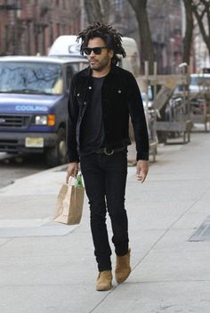Lenny Kravitz Style Outfits, Lenny Kravitz Outfits, Lenny Kravitz Style, Lenny Kravitz Fashion, Lenny Kravitz Clothes, Lenny Kravitz Coat, Lenny Kravitz Boots, Lenny Kravitz Denim Jacket, Lenny Kravitz Cowboy Boots