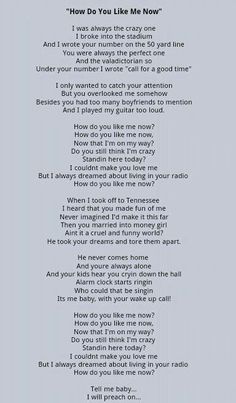 a poem written in black and white with the words how do you like me now?