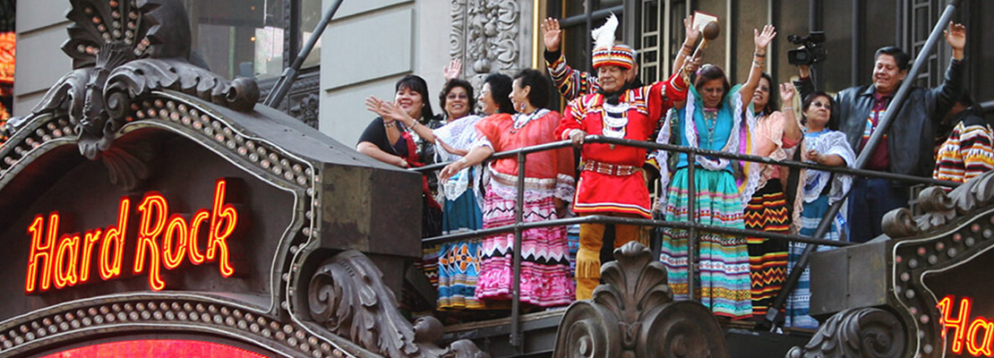 Seminole Tribe members at NYC when acquired Hard Rock International 