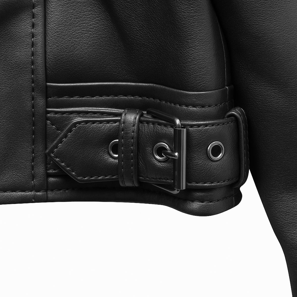 Adult Fit Unity Biker Jacket in Black image number 5