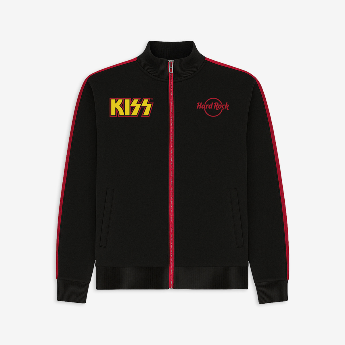 Adult Fit KISS Alive Track Jacket in Black image number 3