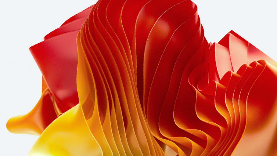 AI generated red-yellow-orange ripples