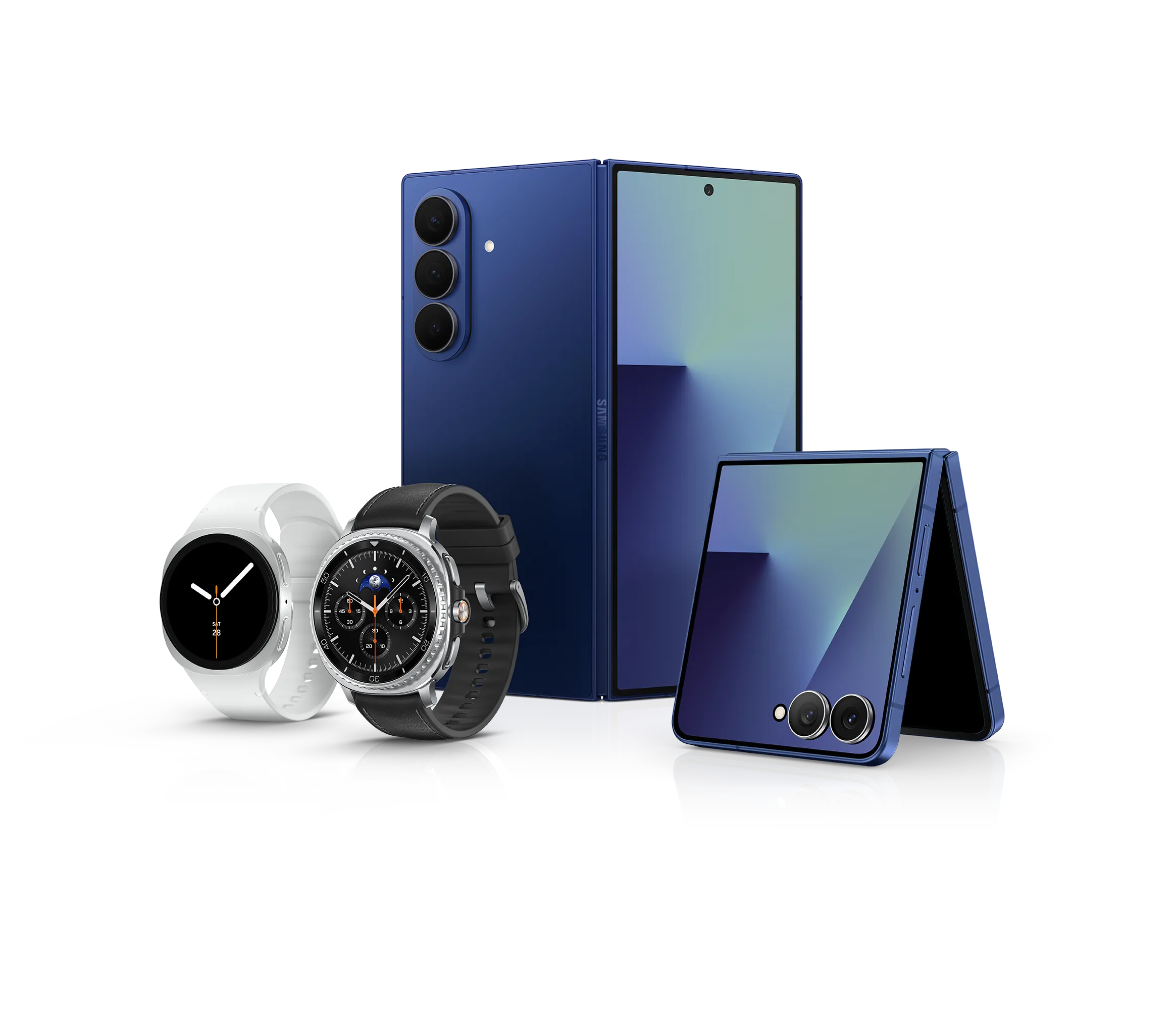 Collection of Android phones and watches