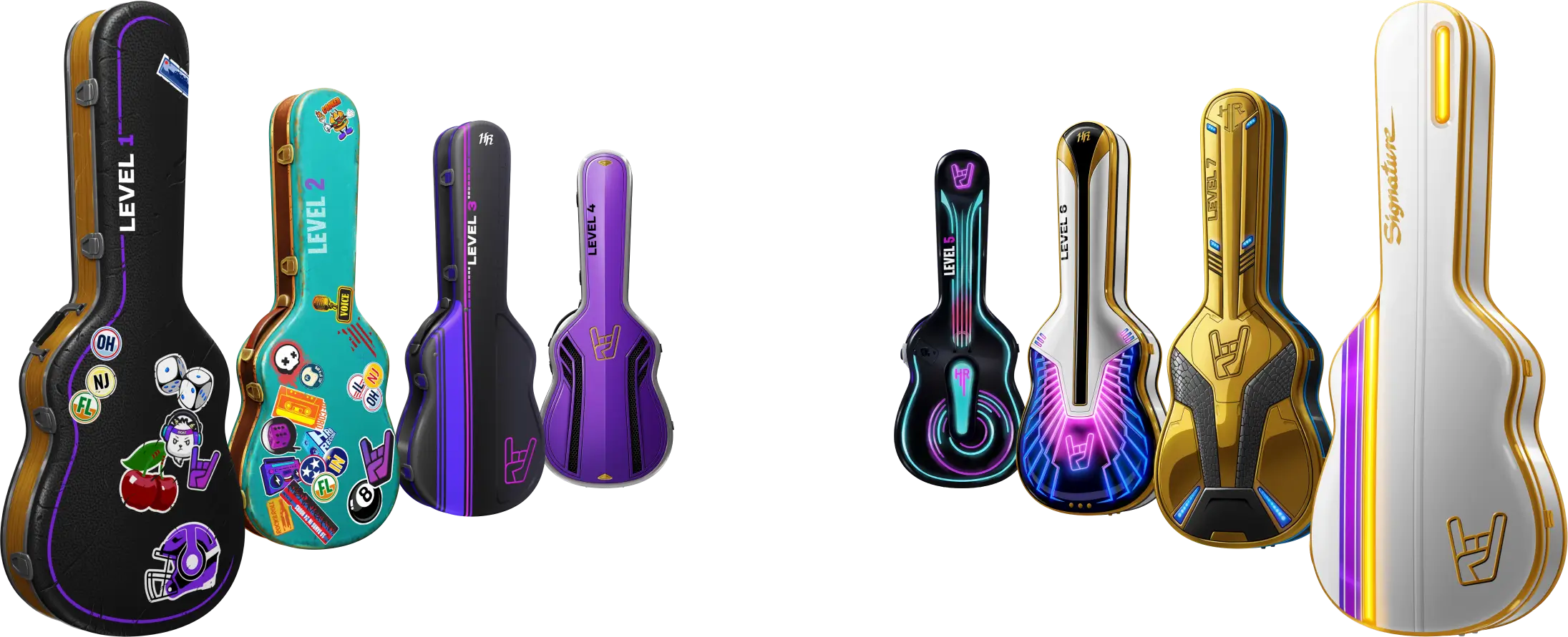 Legendary Reward Drops Guitars