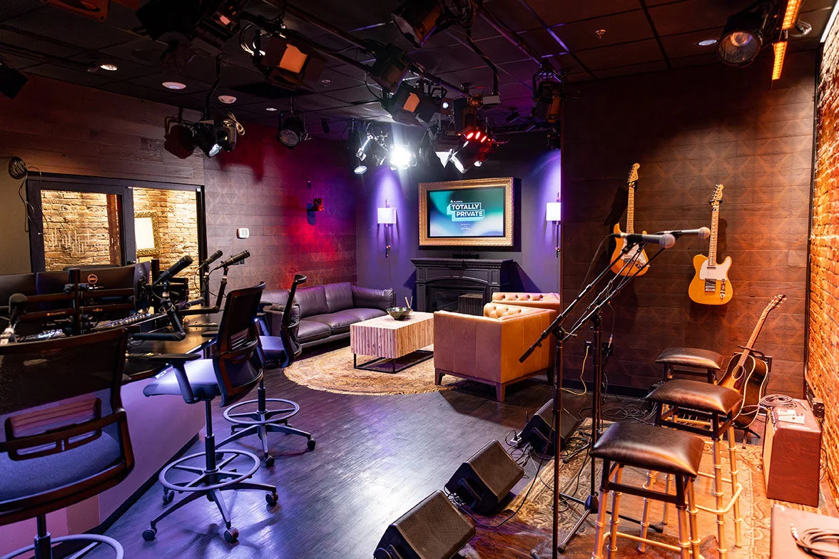 the Audacy Nashville Sound Space, located in the historic building of the Hard Rock Cafe on Broadway
